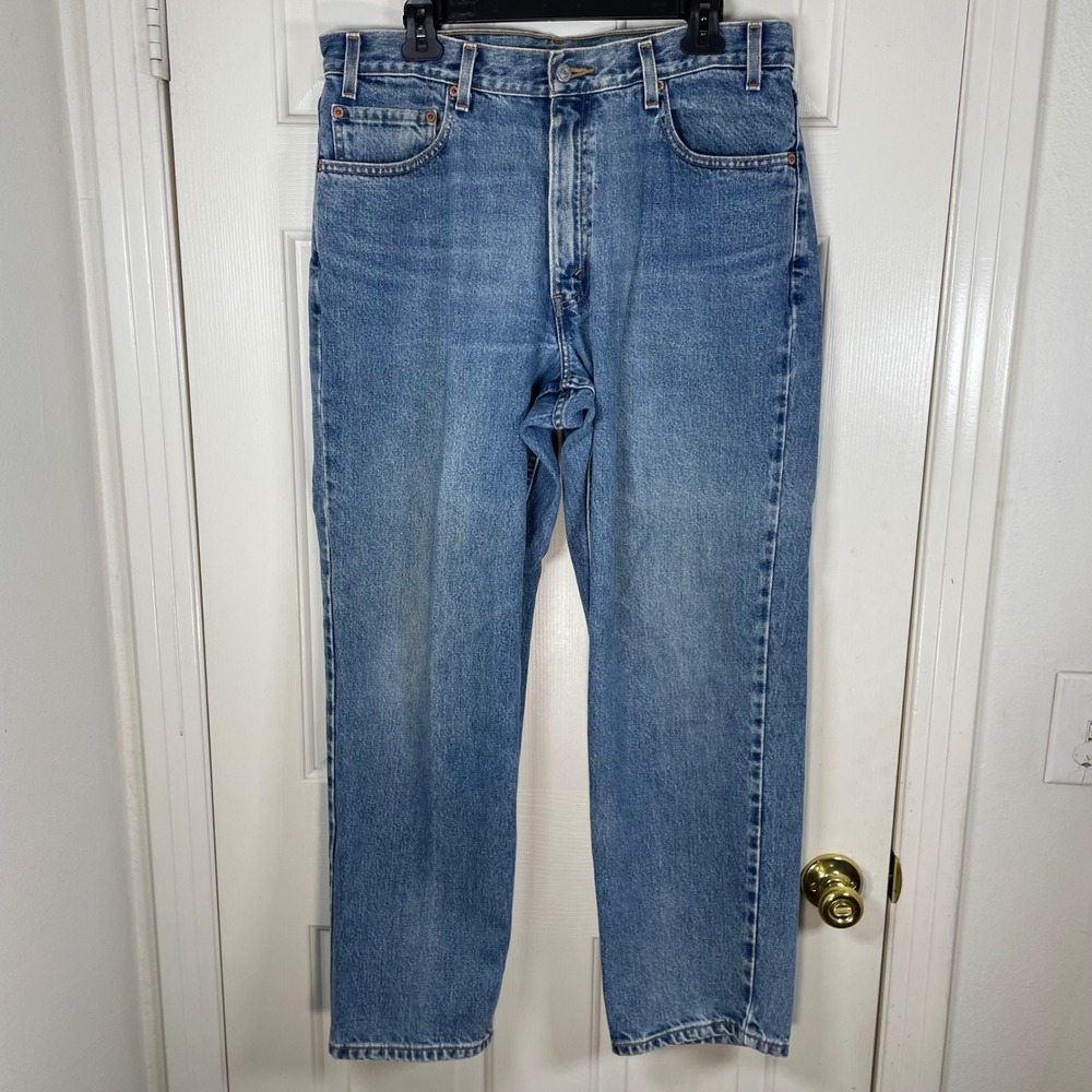 Vintage Levis 550 Relaxed Fit Tapered Leg Jeans Mens Fits 35x30 Blue (Tag 36x30)